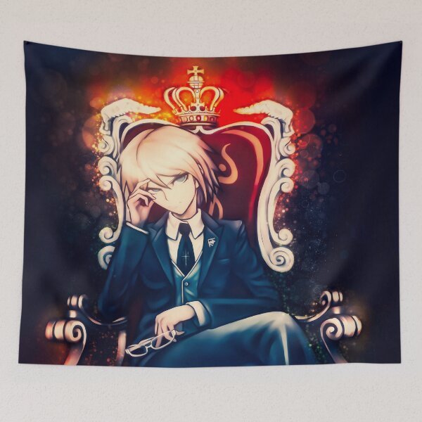 Item preview, Byakuya Togami Danganronpa Confident Leader Royal Throne Glow Anime Style designed and sold by thedarvills.