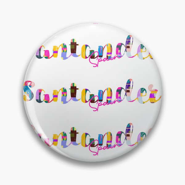 Item preview, Santander, Spain, Vibrant Abstract City Typography Art designed and sold by Wanderful-roads.