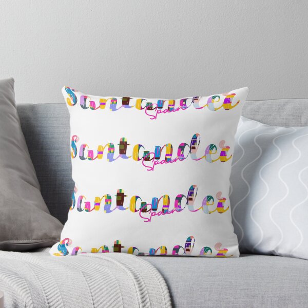 Item preview, Santander, Spain, Vibrant Abstract City Typography Art designed and sold by Wanderful-roads.