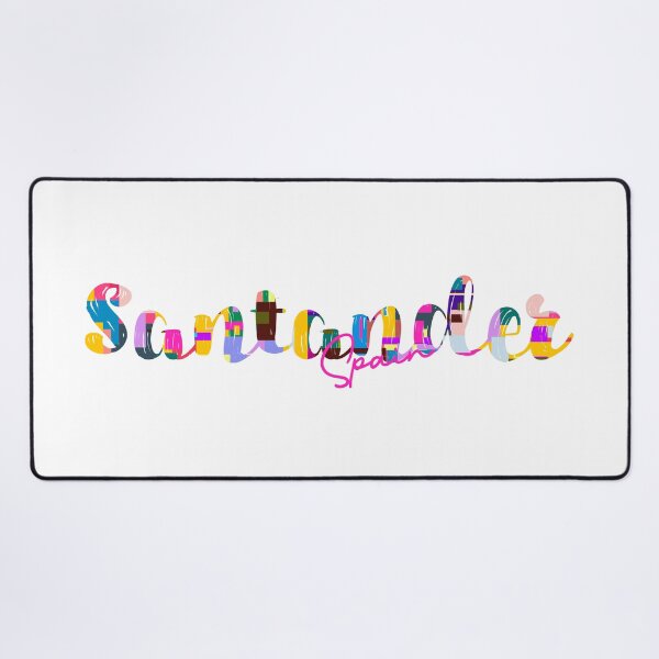 Item preview, Santander, Spain, Vibrant Abstract City Typography Art designed and sold by Wanderful-roads.