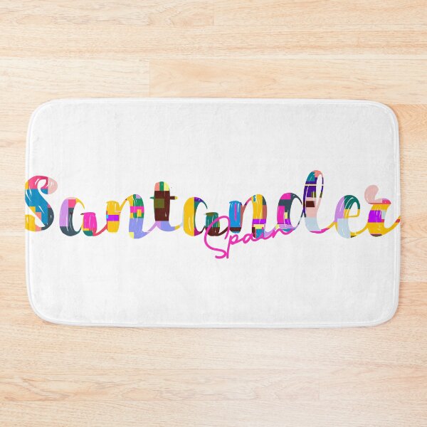 Item preview, Santander, Spain, Vibrant Abstract City Typography Art designed and sold by Wanderful-roads.
