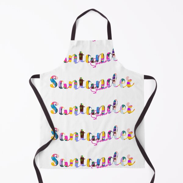 Item preview, Santander, Spain, Vibrant Abstract City Typography Art designed and sold by Wanderful-roads.
