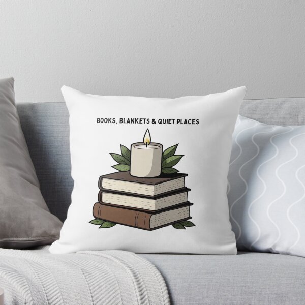 Artikelvorschau, Bücher, Decken & ruhige Plätze – Gemütliches minimalistisches Lese-T-Shirt entworfen und verkauft von EcoArtTees.