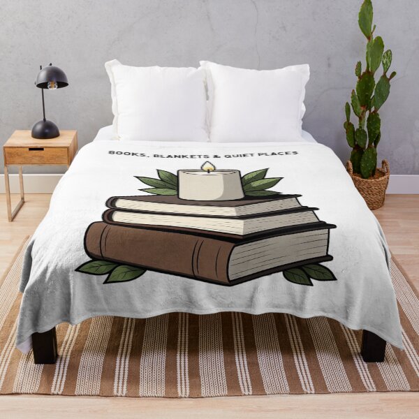 Item preview, Books, Blankets & Quiet Places – Cozy Minimalist Reading Tee designed and sold by EcoArtTees.