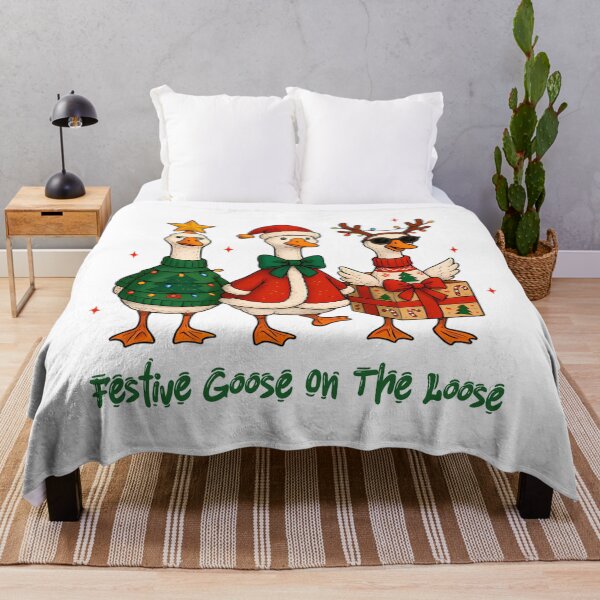 Item preview, Silly Quote Xmas Goose Goose Loose Festive The Funny On designed and sold by Rackaam777Art.