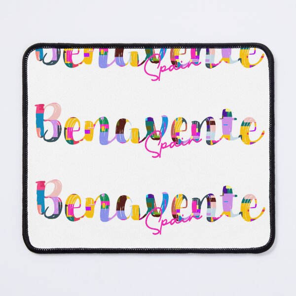 Item preview, Benavente, Spain, Vibrant Abstract City Typography Art designed and sold by Wanderful-roads.