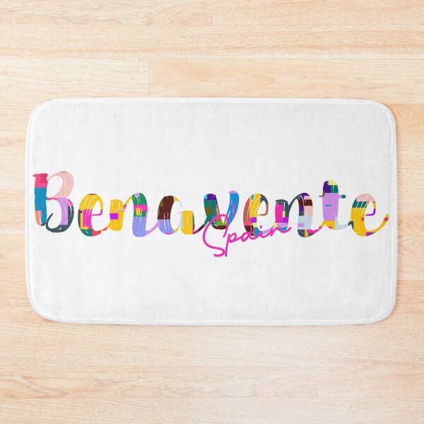 Item preview, Benavente, Spain, Vibrant Abstract City Typography Art designed and sold by Wanderful-roads.