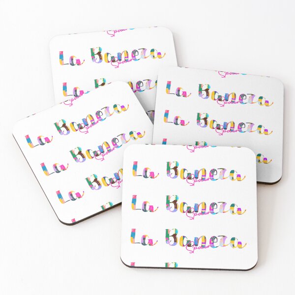 Item preview, La Bañeza, Spain, Vibrant Abstract City Typography Art designed and sold by Wanderful-roads.
