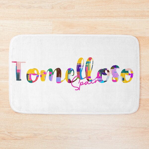 Item preview, Tomelloso, Spain, Vibrant Abstract City Typography Art designed and sold by Wanderful-roads.