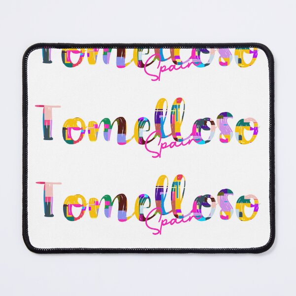 Item preview, Tomelloso, Spain, Vibrant Abstract City Typography Art designed and sold by Wanderful-roads.