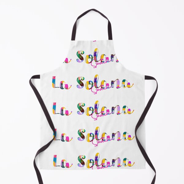Item preview, La Solana, Spain, Vibrant Abstract City Typography Art designed and sold by Wanderful-roads.