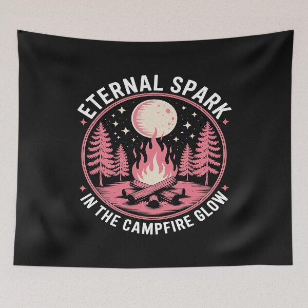 Item preview, ETERNAL SPARK IN THE CAMPFIRE GLOW – NIGHT BONFIRE designed and sold by JonBarnes22.