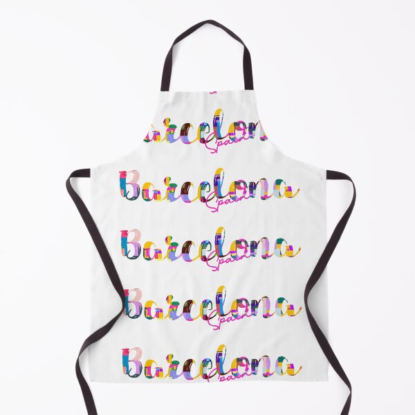 Item preview, Barcelona, Spain, Vibrant Abstract City Typography Art designed and sold by Wanderful-roads.