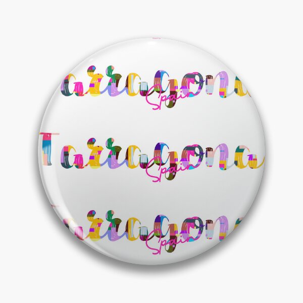 Item preview, Tarragona, Spain, Vibrant Abstract City Typography Art designed and sold by Wanderful-roads.