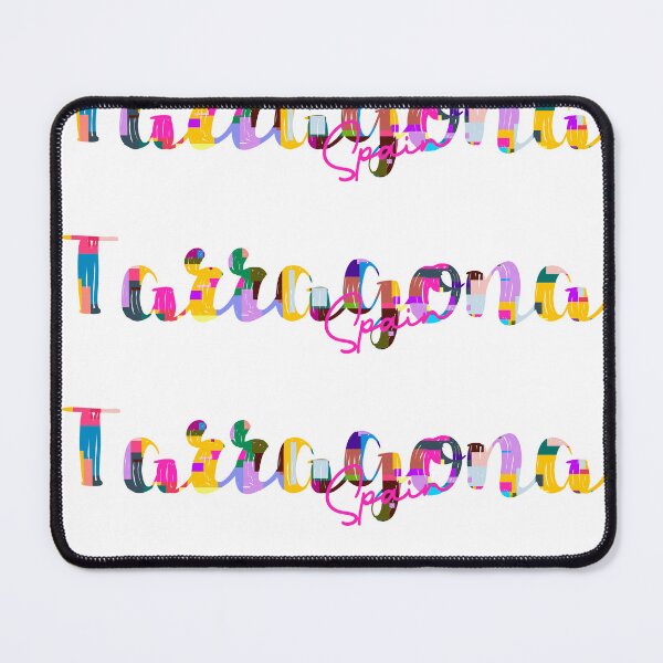 Item preview, Tarragona, Spain, Vibrant Abstract City Typography Art designed and sold by Wanderful-roads.
