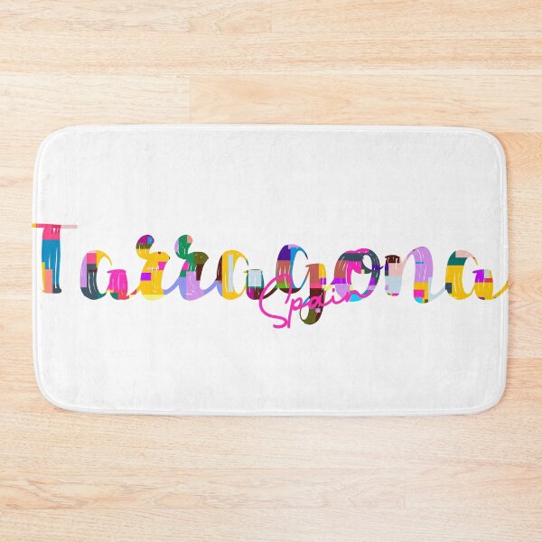 Item preview, Tarragona, Spain, Vibrant Abstract City Typography Art designed and sold by Wanderful-roads.