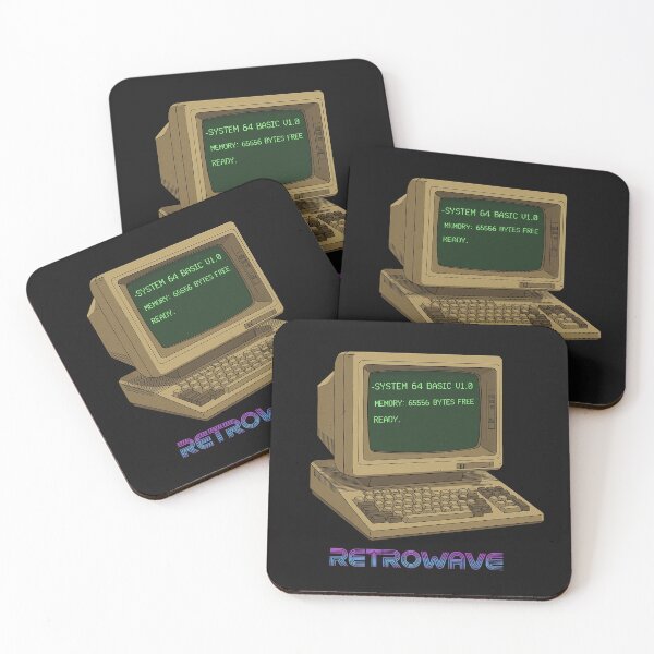 Artikelvorschau, Retro Computer System 64 – Retrowave Vintage Design entworfen und verkauft von CanvasFox.