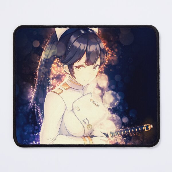 Item preview, Takao From Azur Lane Anime Girl With Sword In White And Golden Aura designed and sold by thedarvills.