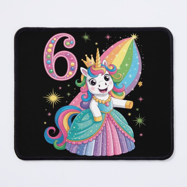 Item preview, Unicorn Princess 6th Birthday 6 Year Old Party Girls Outfit designed and sold by HuValverdeArt.
