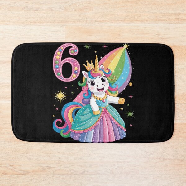 Item preview, Unicorn Princess 6th Birthday 6 Year Old Party Girls Outfit designed and sold by HuValverdeArt.