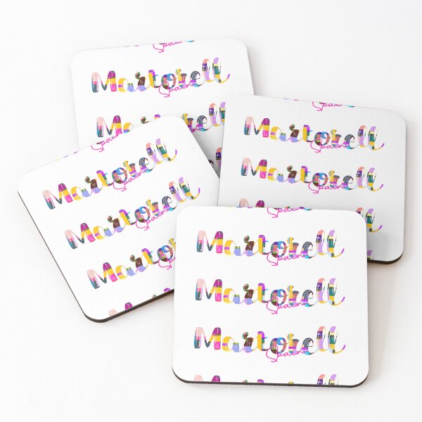 Item preview, Martorell, Spain, Vibrant Abstract City Typography Art designed and sold by Wanderful-roads.