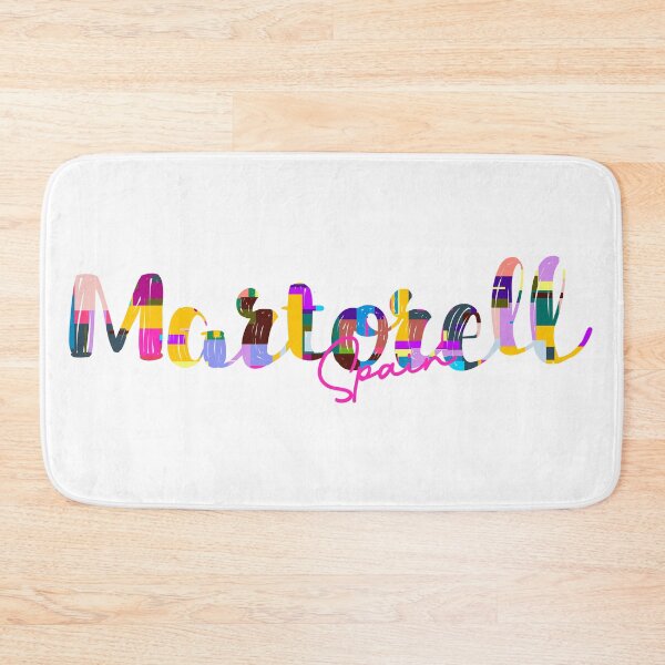 Item preview, Martorell, Spain, Vibrant Abstract City Typography Art designed and sold by Wanderful-roads.