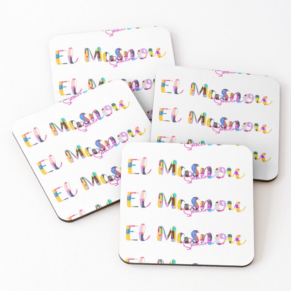 Item preview, El Masnou, Spain, Vibrant Abstract City Typography Art designed and sold by Wanderful-roads.