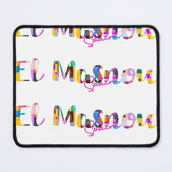 Item preview, El Masnou, Spain, Vibrant Abstract City Typography Art designed and sold by Wanderful-roads.