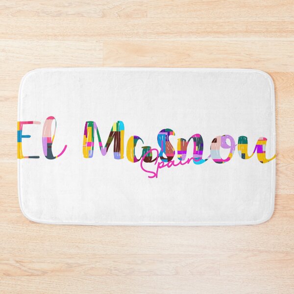 Item preview, El Masnou, Spain, Vibrant Abstract City Typography Art designed and sold by Wanderful-roads.