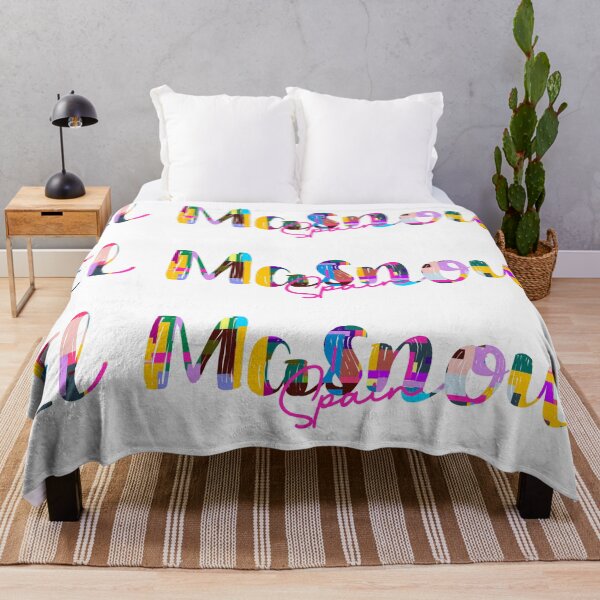 Item preview, El Masnou, Spain, Vibrant Abstract City Typography Art designed and sold by Wanderful-roads.