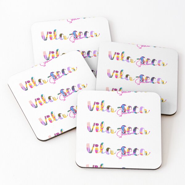 Item preview, Vila-seca, Spain, Vibrant Abstract City Typography Art designed and sold by Wanderful-roads.