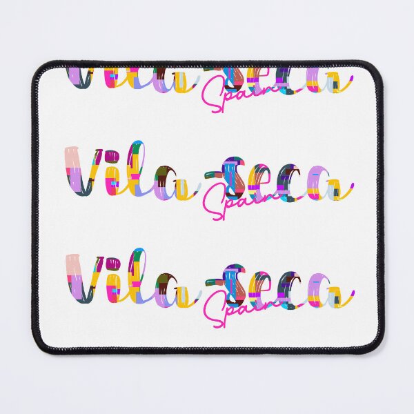 Item preview, Vila-seca, Spain, Vibrant Abstract City Typography Art designed and sold by Wanderful-roads.