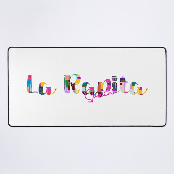 Item preview, La Ràpita, Spain, Vibrant Abstract City Typography Art designed and sold by Wanderful-roads.