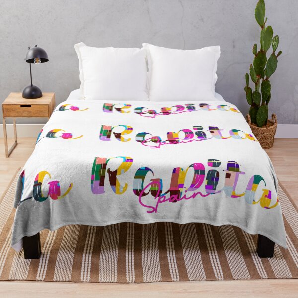 Item preview, La Ràpita, Spain, Vibrant Abstract City Typography Art designed and sold by Wanderful-roads.