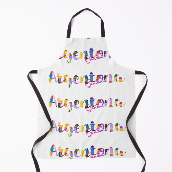 Item preview, Argentona, Spain, Vibrant Abstract City Typography Art designed and sold by Wanderful-roads.