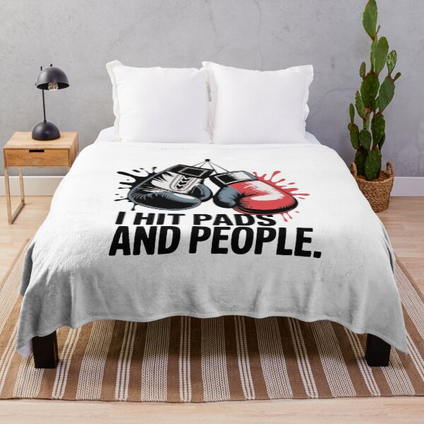 Item preview, I Hit Pads and People – Funny Fighter Quote Streetwear designed and sold by WSPrintCrafter.