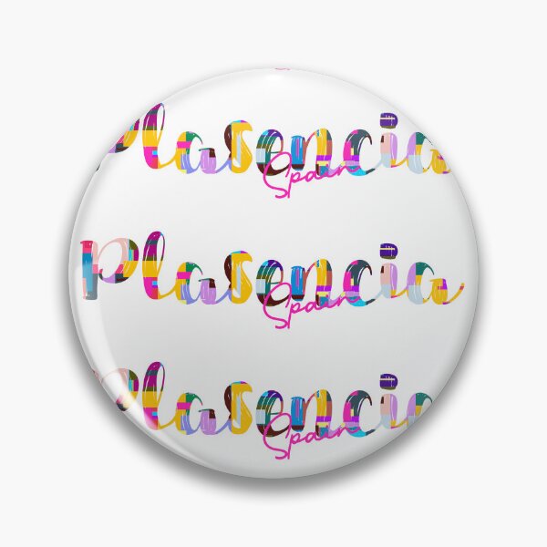 Item preview, Plasencia, Spain, Vibrant Abstract City Typography Art designed and sold by Wanderful-roads.