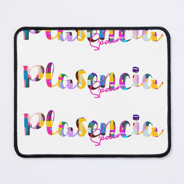 Item preview, Plasencia, Spain, Vibrant Abstract City Typography Art designed and sold by Wanderful-roads.