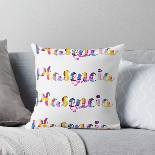 Item preview, Plasencia, Spain, Vibrant Abstract City Typography Art designed and sold by Wanderful-roads.