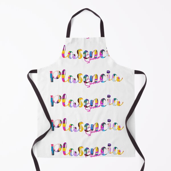 Item preview, Plasencia, Spain, Vibrant Abstract City Typography Art designed and sold by Wanderful-roads.