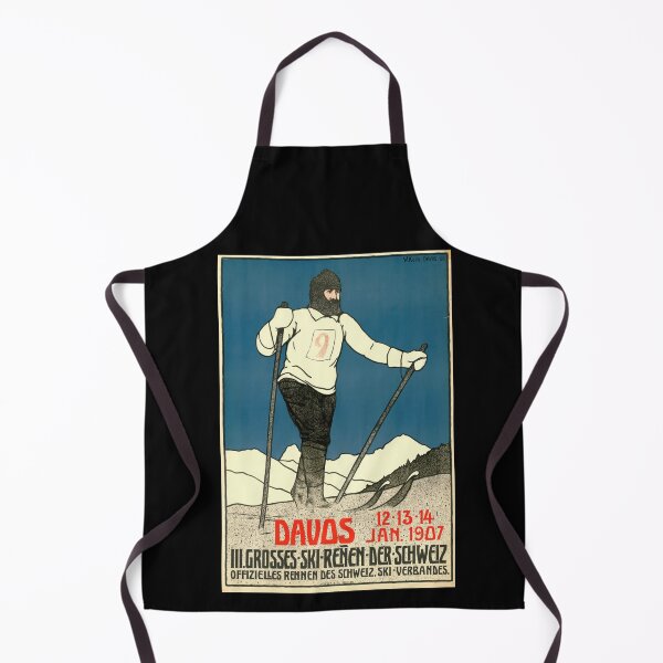 Item preview, Vintage Ski Race Poster | III Grosses Ski Rennen Switzerland 1907 | Davos Winter Sports Decor | Art Nouveau Style Print designed and sold by artofuniverse.