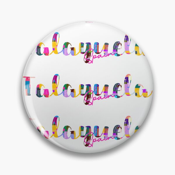 Item preview, Talayuela, Spain, Vibrant Abstract City Typography Art designed and sold by Wanderful-roads.