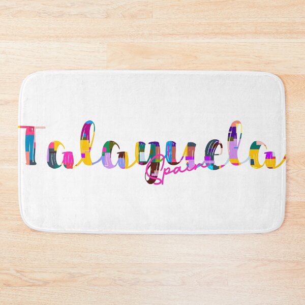 Item preview, Talayuela, Spain, Vibrant Abstract City Typography Art designed and sold by Wanderful-roads.