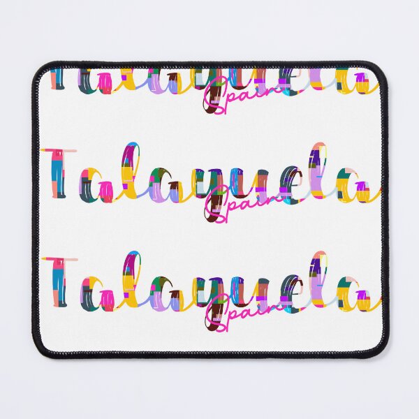 Item preview, Talayuela, Spain, Vibrant Abstract City Typography Art designed and sold by Wanderful-roads.