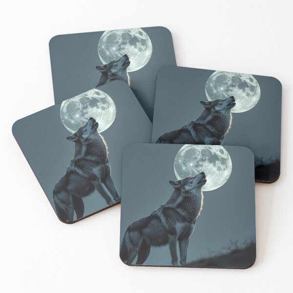 Item preview, Wolf Howling at the Moon - Wild Animal Spirit for Freedom Lovers designed and sold by Coolverce.