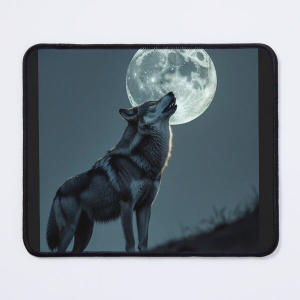 Item preview, Wolf Howling at the Moon - Wild Animal Spirit for Freedom Lovers designed and sold by Coolverce.