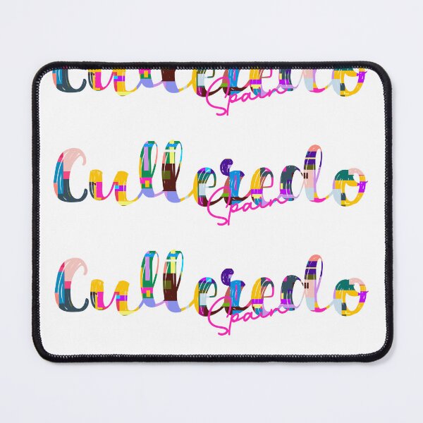 Item preview, Culleredo, Spain, Vibrant Abstract City Typography Art designed and sold by Wanderful-roads.