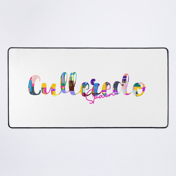 Item preview, Culleredo, Spain, Vibrant Abstract City Typography Art designed and sold by Wanderful-roads.