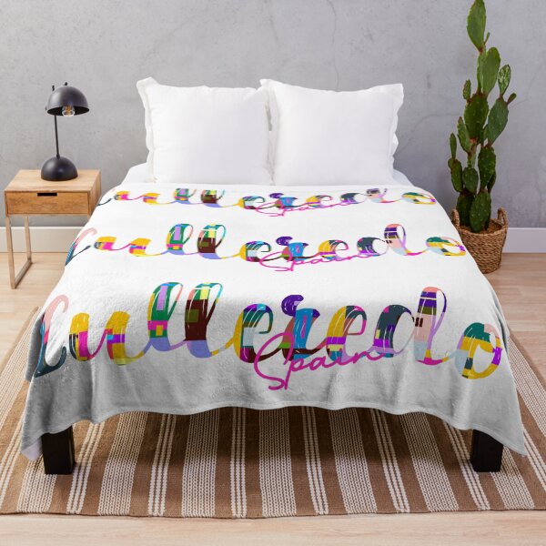 Item preview, Culleredo, Spain, Vibrant Abstract City Typography Art designed and sold by Wanderful-roads.