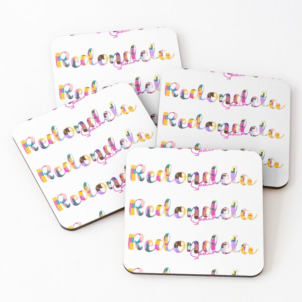 Item preview, Redondela, Spain, Vibrant Abstract City Typography Art designed and sold by Wanderful-roads.